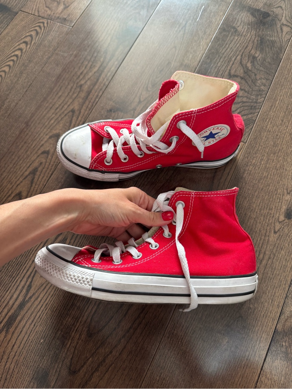 Converse Chuck Taylor Red High Top Sneakers men's 5 women's 7